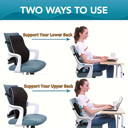 Support lower back as well as uppser back- its a 2 way design