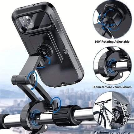 360° Rotatable Waterproof Mobile Holder for Bikes and Bicycles