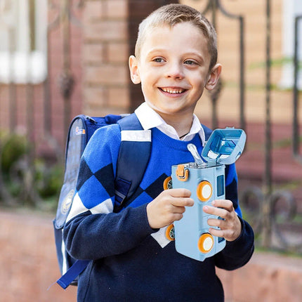 bus shaped water bottles for kids to drink water in school and travel 