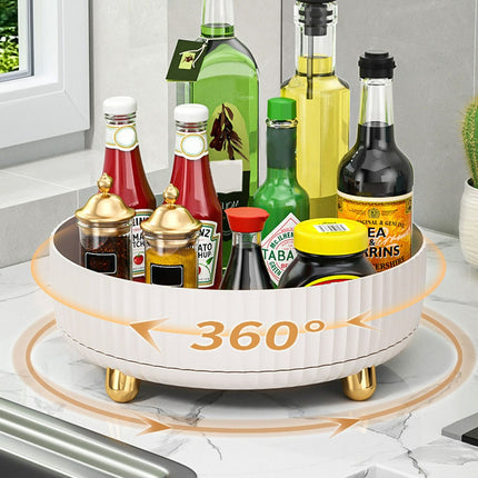 Rotating Organizer Tray For Kitchen and Cosmetics- Rotating Storage Rack 