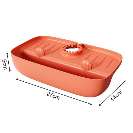 Splash-Proof Kitchen Faucet Draining Rack: Non-Slip Countertop Mat for Sponge Storage- dimension