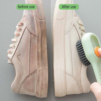 Shoe Cleaning Brush For Clothes and Shoes with Soap Dispensing- Automatic Liquid Soap Dispensing