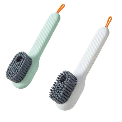 Soft Bristle Shoe Cleaner Brush With Long Handle For Cleaning Clothes and Shoes