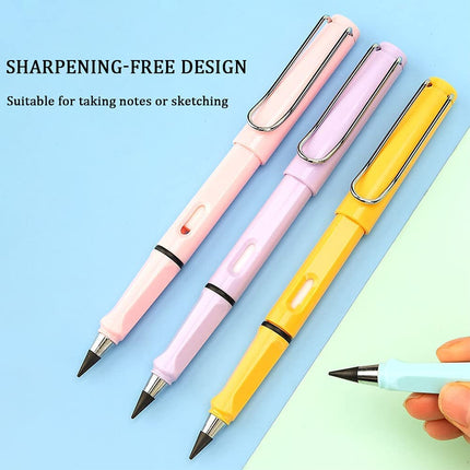 Sharpening Free Pen Shaped Unlimited Writing Pencil