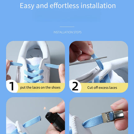 Elastic Shoelaces-No Tie Shoelaces with Press lock