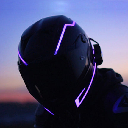 Illuminate Your Ride with Motorcycle Helmet Light Riding Signal EL Strip Kit