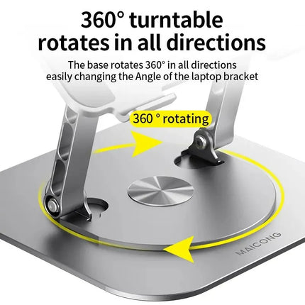  360 Rotating Base Of Adjustable Laptop Stand 