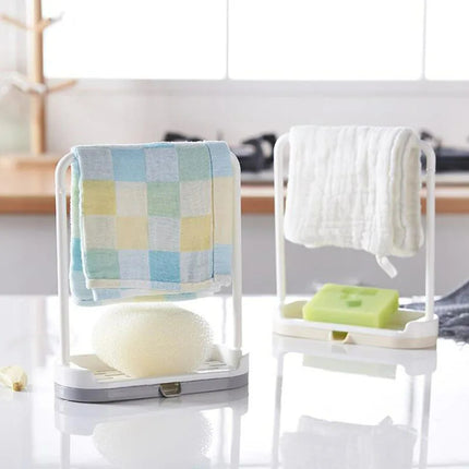 Maxbell Sponge Soap Rag Holder Storage Rack Box - Organize Your Sink Area