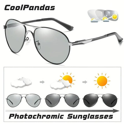 Photochromic Polarized Sunglasses- UV Protection Sunglasses for Men