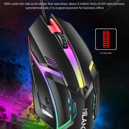 Maxbell Mouse: Colorful Luminous USB Wired Mouse for Gaming and Office Use