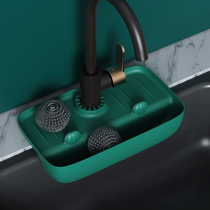 Anti-Splash Faucet Draining Countertop Mat Rack: