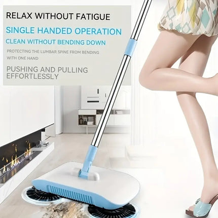 Multifunctional 2-in-1 Sweeping and Mopping Brush 	