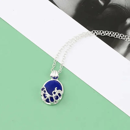 Maxbell Blue Pattern Necklace - Chic Daily Wear Accessory for Women