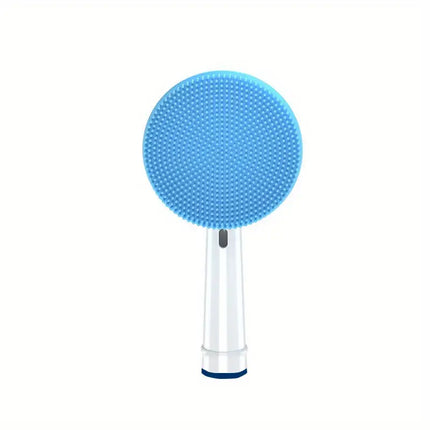 Maxbell Waterproof Silicone Facial Cleansing Brush Head - Deep Pore Cleanser, Face Spin Brush for Makeup Residue & Blackhead Removal
