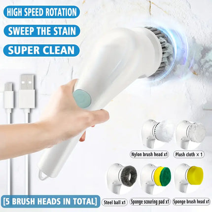 Electric Spin Scrubber 360° Cleaning Brush for Tiles, Stove, Bathroom, and Kitchen