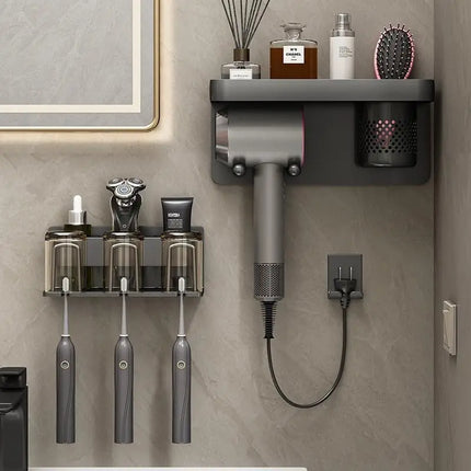 Storage Rack for Bathroom Accessories and Toothbrush Holder