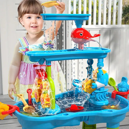 Maxbell 3-Tier Sand & Water Table: Dive into Layers of Exciting Play – The Ultimate Toy and Game for Every Child!