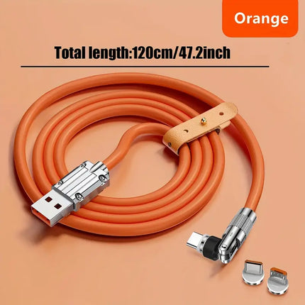 540° Rotation 3-in-1 Magnetic Fast Charging Cable