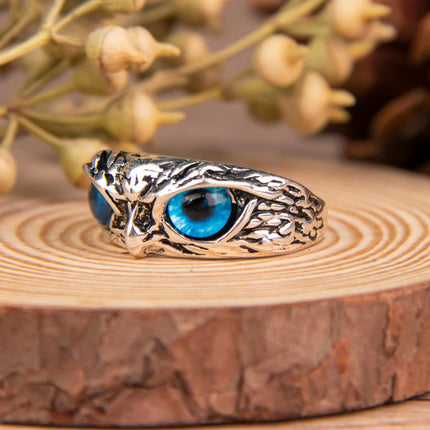 Maxbell Owl Eye Ring - Vintage Charm for Women and Girls.