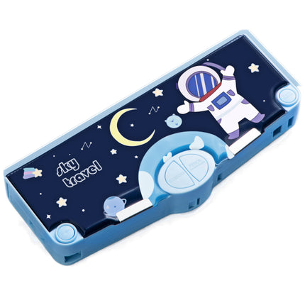 Cute Pencil Box with Lock & Button for Kids/boys
