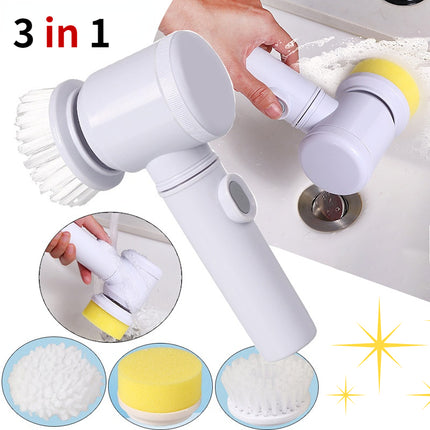 3-in-1 Electric Cleaning Brush and Electric Spin Scrubber