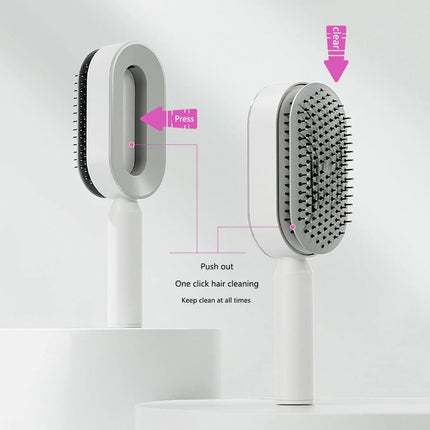 One Click Hair Cleaning- Hair Detangling Brush For Women