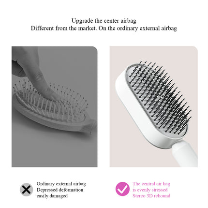 3D Air Cushion Massager Brush for Women with detangling anti-static paddle brush