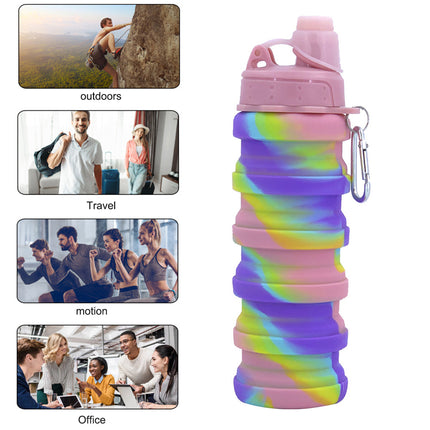 Collapsible Water Bottle for Travel, Outdoor, Motion and Office 