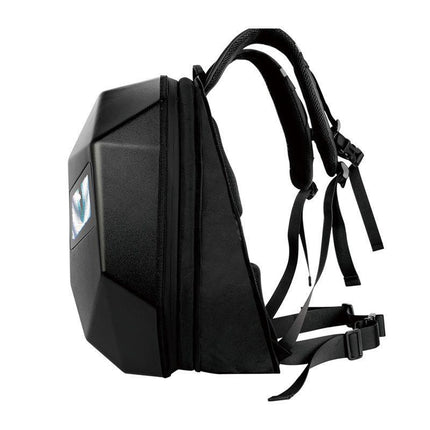 rider backpack shown with its strap