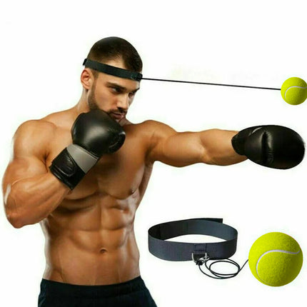 Enhance Your Training with Boxing Reflex Ball Set - Includes Ball & Headband for Reaction Speed- Green