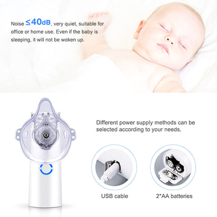 Portable Mesh Nebulizer for Kids and Adults: Battery Operated Travel Friendly Handheld Rechargeable