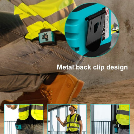 measurement digital tape with metal back clip design 