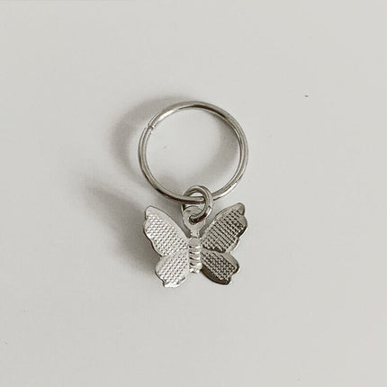 Maxbell Hair Braid Rings Butterfly Pendant Cold Style, Personalized, and Convenient Pack Of 10