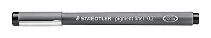 Buy Staedtler Pigment Liner, 0.2mm, Black Ink (308-0.2) in India India
