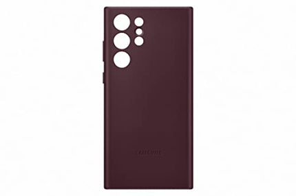 Samsung Official S22 Ultra Leather Cover Burgundy in India