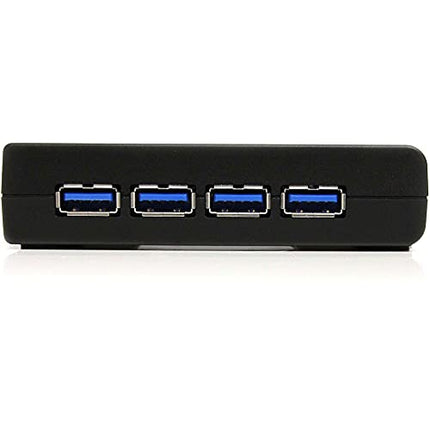 StarTech.com 4-Port USB 3.0 SuperSpeed Hub with Power Adapter - 5Gbps - Portable Multiport USB-A Dock IT Pro - USB Port Expansion Hub for PC/Mac (ST4300USB3)