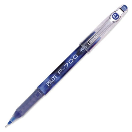 PILOT Precise P-700 Gel Ink Rolling Ball Stick Pens, Fine Point, Blue Ink, 12-Pack (38611)