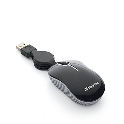 Verbatim Wired Optical Computer Mini USB-A Mouse - Plug & Play Corded Travel Mouse – Black 98113 in India
