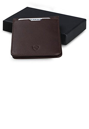 Vaultskin MANHATTAN Slim Minimalist Bifold Wallet and Credit Card Holder with RFID Blocking and Ideal for Front Pocket (Brown) in India