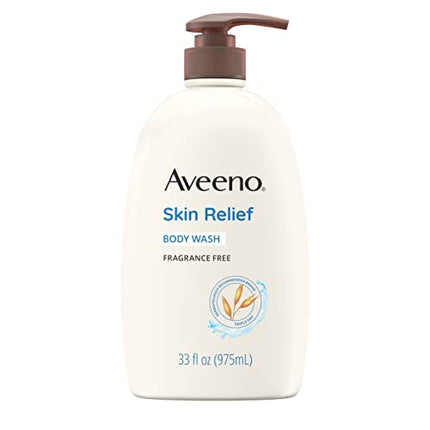 Aveeno Skin Relief Fragrance-Free Body Wash with Oat to Soothe Dry Itchy Skin, Gentle, Soap-Free & Dye-Free for Sensitive Skin, 33 fl. oz in India