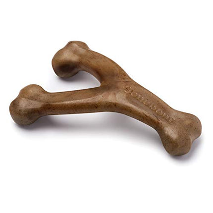 Benebone Wishbone Durable Dog Chew Toy for Aggressive Chewers, Real Bacon, Made in USA, Medium in India