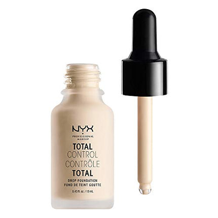NYX PROFESSIONAL MAKEUP Total Control Drop Foundation - Pale, White Ivory With Yellow Undertone