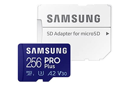 Buy SAMSUNG PRO Plus + Adapter 256GB microSDXC Up to 160MB/s UHS-I, U3, A2, V30, Full HD & 4K UHD in India