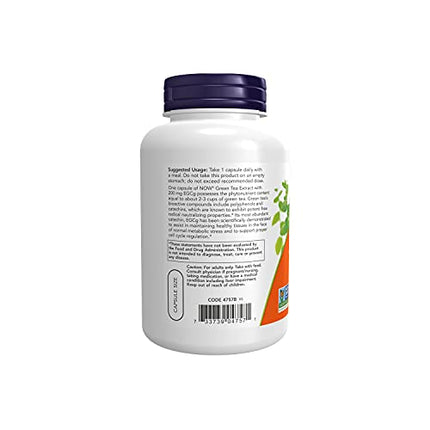 NOW Supplements, EGCg Green Tea Extract 400 mg, Free Radical Scavenger*, 180 Veg Capsules in India