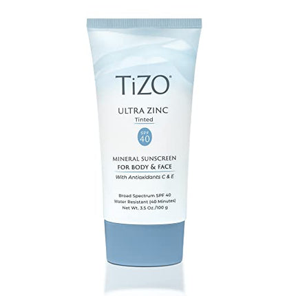 Buy TIZO Ultra Zinc Body Face Sunscreen Tinted SPF 40, 3.5 oz India