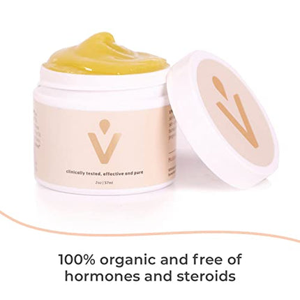 Vmagic Organic Vulva Cream vaginal moisturizer - Relieves dryness, itching, burning, redness, and chaffing - Feminine Care - Estrogen Free (2oz) in India