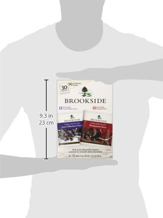 Buy BROOKSIDE Dark Chocolate Candy Two Flavor Snack Pack, Pomegranate Flavor and Acai & Blueberry Flavor in India