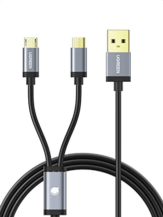 Buy UGREEN Micro USB Cable, Splitter Dual Micro USB Charging Cable Data Sync and Power, Compatible with Android Phones and Tablets in India
