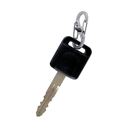 Nite Ize S-Biner MicroLock, Locking Key Holder, Stainless-Steel 2-Pack
