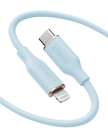 Buy Anker USB-C to Lightning Cable 641 Cable Misty Blue 6ft MFi Certified Powerline III Flow Si in India.